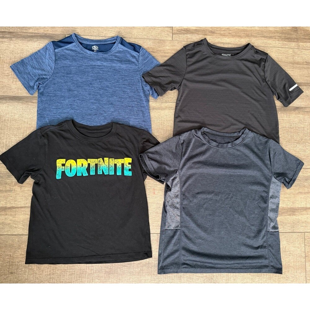 Boys size 8 athletic and Fortnite shirt
